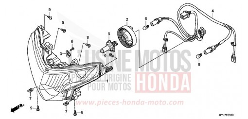 PROJECTEUR CBR250RB de 2011